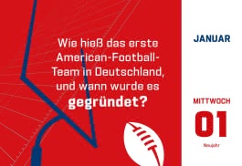 NFL Quiz Kalender - 2025