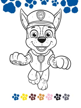 PAW Patrol Kindergartenheft: Malen nach Zahlen