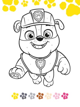 PAW Patrol Kindergartenheft: Malen nach Zahlen