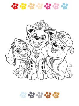PAW Patrol Kindergartenheft: Malen nach Zahlen