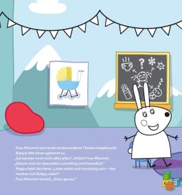 Innenansicht von „Peppa Pig: Mein Mal- und Geschichtenbuch“