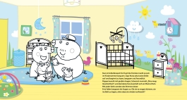 Innenansicht von „Peppa Pig: Mein Mal- und Geschichtenbuch“