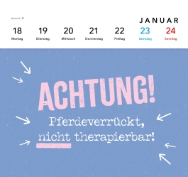 Innenansicht von „Pferdemädchen 2027 - Zum Reiten geboren, zum Ausmisten verdammt.“