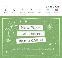 Innenansicht von „Pferdemädchen 2027 - Zum Reiten geboren, zum Ausmisten verdammt.“