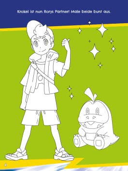 Innenansicht von „Pokémon Mein Sticker- und Malspaß“