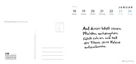 Innenansicht von „Postkartenkalender 2027“