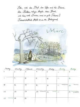 Innenansicht von „Rilke-Kalender 2027  - Wandkalender“