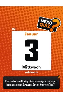 Rocket Beans TV – Nerd Quiz-Kalender 2024 mit Fragen rund um Games, Filme und Popkultur 