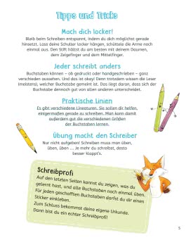 Schreibübungen für die 1. und 2. Klasse