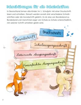 Schreibübungen für die 1. und 2. Klasse