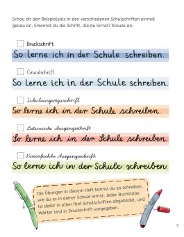 Schreibübungen für die 1. und 2. Klasse