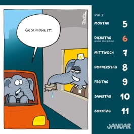 Shit happens! Postkartenkalender 2026