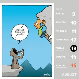 Innenansicht von „Shit happens! Postkartenkalender 2027“