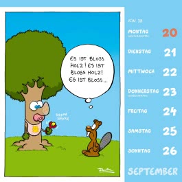 Innenansicht von „Shit happens! Postkartenkalender 2027“