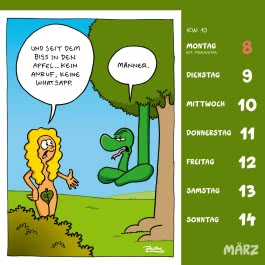 Innenansicht von „Shit happens! Postkartenkalender 2027“