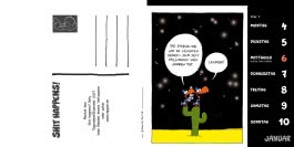 Innenansicht von „Shit happens! Postkartenkalender 2027“