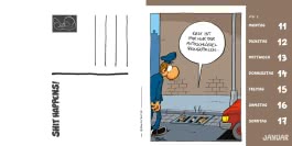 Innenansicht von „Shit happens! Postkartenkalender 2027“