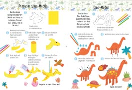 Bastelset für Kinder: Sticker-Bastelset: Dinosaurier