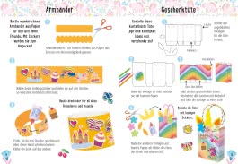 Bastelset für Kinder: Sticker-Bastelset: Glitzer-Einhörner
