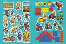 Innenansicht von „Stickerspaß mit den Baupfoten“