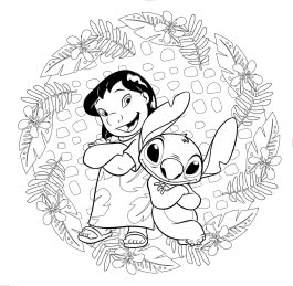 Disney Kreative Beschäftigung: Stitch: Mandala-Malspaß