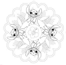 Disney Kreative Beschäftigung: Stitch: Mandala-Malspaß