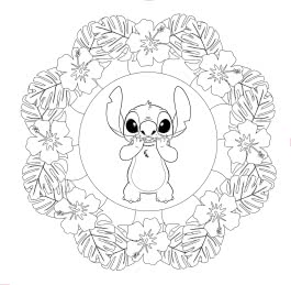 Disney Kreative Beschäftigung: Stitch: Mandala-Malspaß