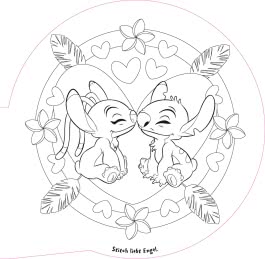 Disney Kreative Beschäftigung: Stitch: Mandala-Malspaß