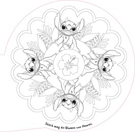 Disney Kreative Beschäftigung: Stitch: Mandala-Malspaß
