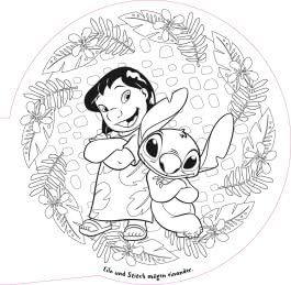Disney Kreative Beschäftigung: Stitch: Mandala-Malspaß