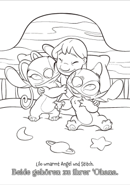 Innenansicht von „Stitch: Lustige Abenteuer zum Ausmalen“