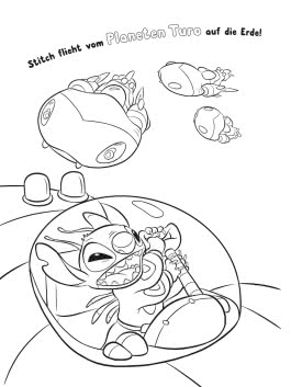 Innenansicht von „Stitch: Mein liebstes Malbuch“