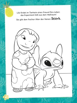 Innenansicht von „Stitch: Mein lustiges Stickerbuch“