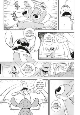 Innenansicht von „Stitch reist in der Zeit 1“