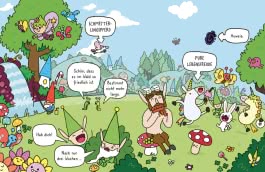Innenansicht von „Super Happy Magic Forest und die Panik-Portale“