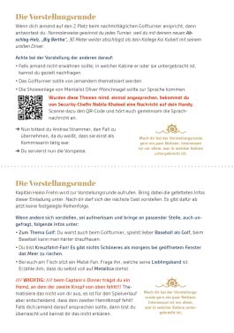 Innenansicht von „Tödliches Captain's Dinner“