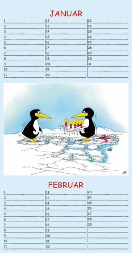 Uli Stein Geburtstagskalender 2024: Wandkalender