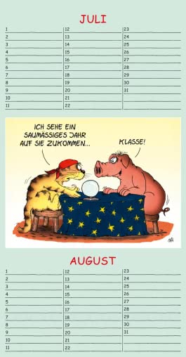 Innenansicht von „Uli Stein Geburtstagskalender 2026: Wandkalender“