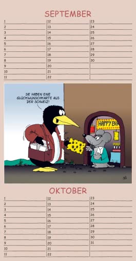 Innenansicht von „Uli Stein Geburtstagskalender 2026: Wandkalender“
