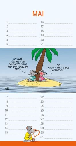 Innenansicht von „Uli Stein Geburtstagskalender 2027: Wandkalender“