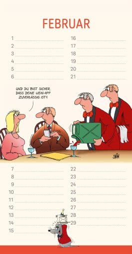 Innenansicht von „Uli Stein Geburtstagskalender 2027: Wandkalender“