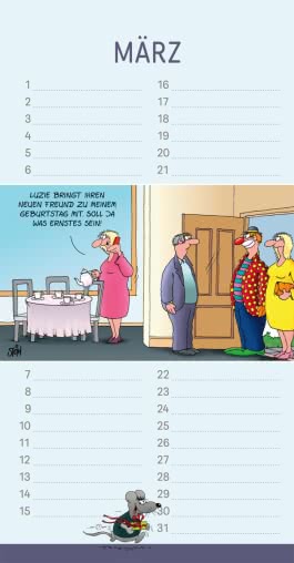 Innenansicht von „Uli Stein Geburtstagskalender 2027: Wandkalender“