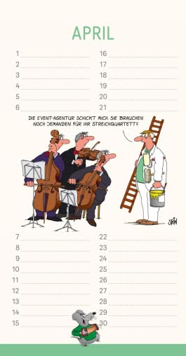 Innenansicht von „Uli Stein Geburtstagskalender 2027: Wandkalender“