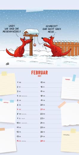 Innenansicht von „Uli Stein Küchenkalender 2027: Monatskalender für die Wand“