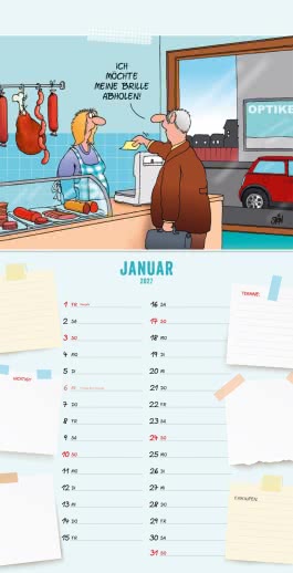 Innenansicht von „Uli Stein Küchenkalender 2027: Monatskalender für die Wand“