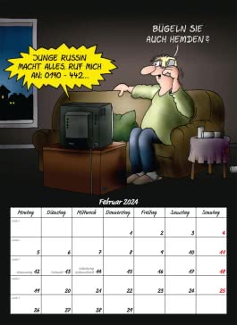 Uli Stein Männer Kalender 2024: Monatskalender für die Wand