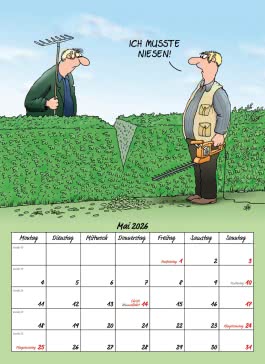 Innenansicht von „Uli Stein Männer Kalender 2026: Monatskalender für die Wand“
