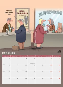 Innenansicht von „Uli Stein Männer Kalender 2027: Monatskalender für die Wand“