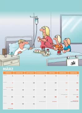 Innenansicht von „Uli Stein Männer Kalender 2027: Monatskalender für die Wand“