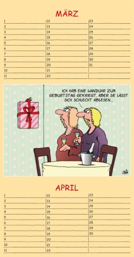 Uli Stein – Geburtstagskalender 2023: Wandkalender